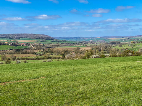 Landscape view of Torgny village, Belgium