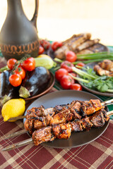 grilled chicken with vegetables