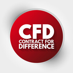 CFD - Contract For Difference acronym, business concept background