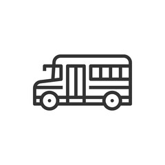 School Bus icon vector .