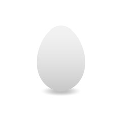 Egg icon. Natural ecological product, dietary, nutritious. Vector illustration in flat design.