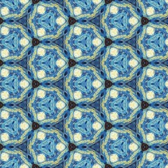 Van Gogh Notte Stellata Pattern Geometrico 26