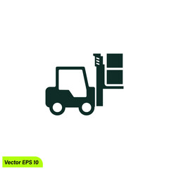 Fototapeta premium forklift icon vector design element