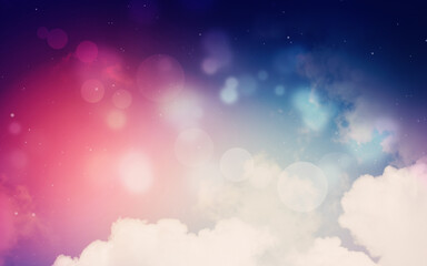 Naklejka premium Bokeh Sky Backgrounds