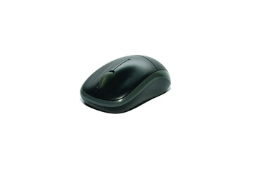computer wireless mouse on white background