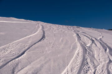 Footprints in the snow
