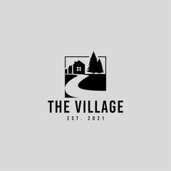 home landscape icon logo design