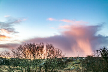 Stunning clouds above peatbog in County Donegal - Ireland