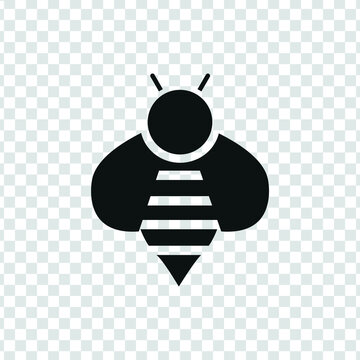 Vector image. Icon of a bee.
