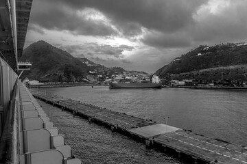 Obraz premium Great Bay Black and White
