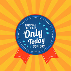 Vector sale label and sticker design