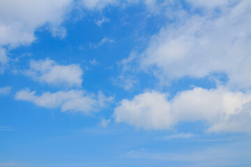 blue sky with white clouds
