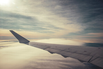 view from airplane window