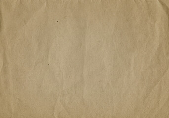 Crumpled paper background for design. Pack paper texture.