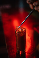 Bloody Maria cocktail decorated with salt.