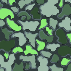 Fashionable camouflage pattern, vector illustration.Military print  Vector wallpaper