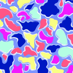 Fashionable camouflage pattern, vector illustration.Military print  Vector wallpaper