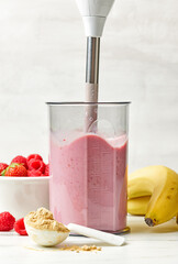 process of making milkshake