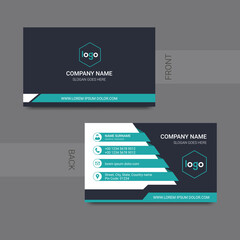 smart modern business card, vector illustration 