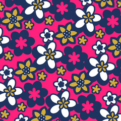 Abstract floral seamless pattern.