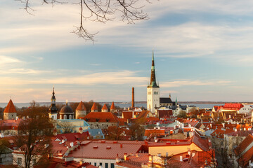 Obraz premium Old Town in Tallinn, Estonia