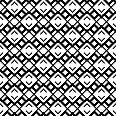 Same rhombuses diagonal location. Vector and monochrome ornament.