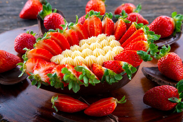 Easter egg eating with spoon