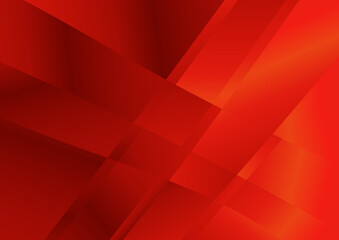 Geometric Shapes Red Gradient Background