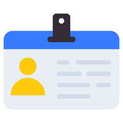 Obraz premium Trendy vector design of I'd card