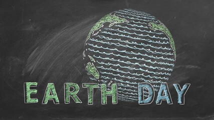 22 April. Concept of Earth day - Powered by Adobe