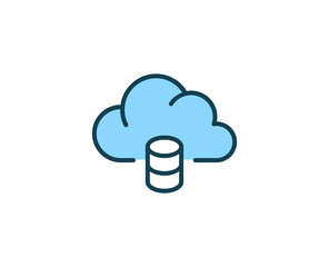 Cloud premium line icon. Simple high quality pictogram. Modern outline style icons. Stroke vector illustration on a white background. 