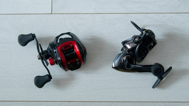 Fishing tackle, reels, spinners, wobbler 
