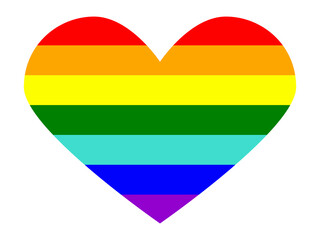 LGBT pride flag, rainbow flag background. Multicolored peace flag movement. Original colors symbol.