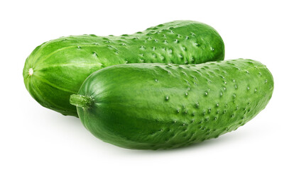 Cucumbers isolated on white background 