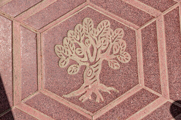 tiles, paguera beach,majorca,spain