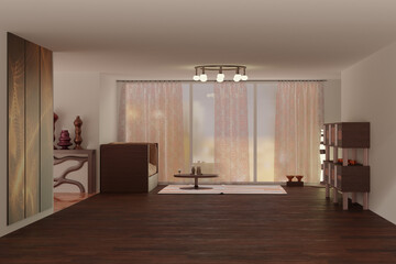 Livingroom with a large window