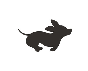 Dachshund dog silhouettes running in various poses Ideas for dog lovers