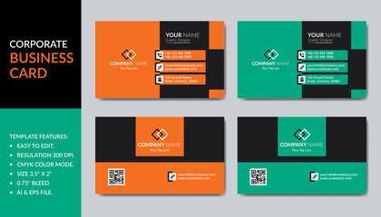 Modern Business Card Design- Creative and Clean Business Card Template.