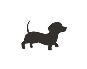 Dachshund dog silhouettes running in various poses Ideas for dog lovers