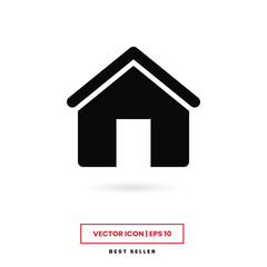 Home icon vector. House sign