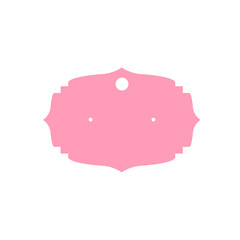 Obraz premium Vector design template for paper earrings Isolated on white background