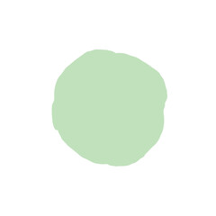 Color brush that has been painted into various shapes and text frames.