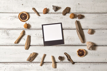 Polaroid mockup, photo frame