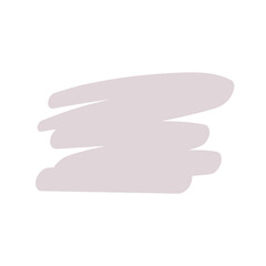 A colored brush that is painted as a text box. Isolated on white background