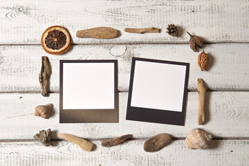 Polaroid mockup, photo frame