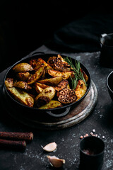 Garlic baked potatoes