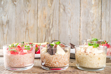 Set fruit overnight oatmeal