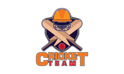 Cricket team logo. Creative cricket icon logo vector.