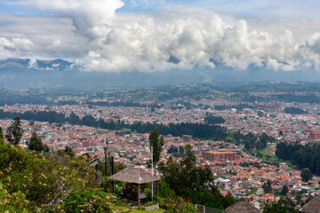 Fototapeta na wymiar The city of San Pedro de Riobamba - Ecuador