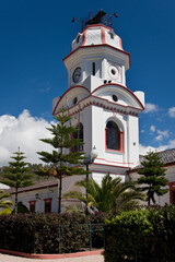 Clock tower in Pujili Village - Ecuador - South America
